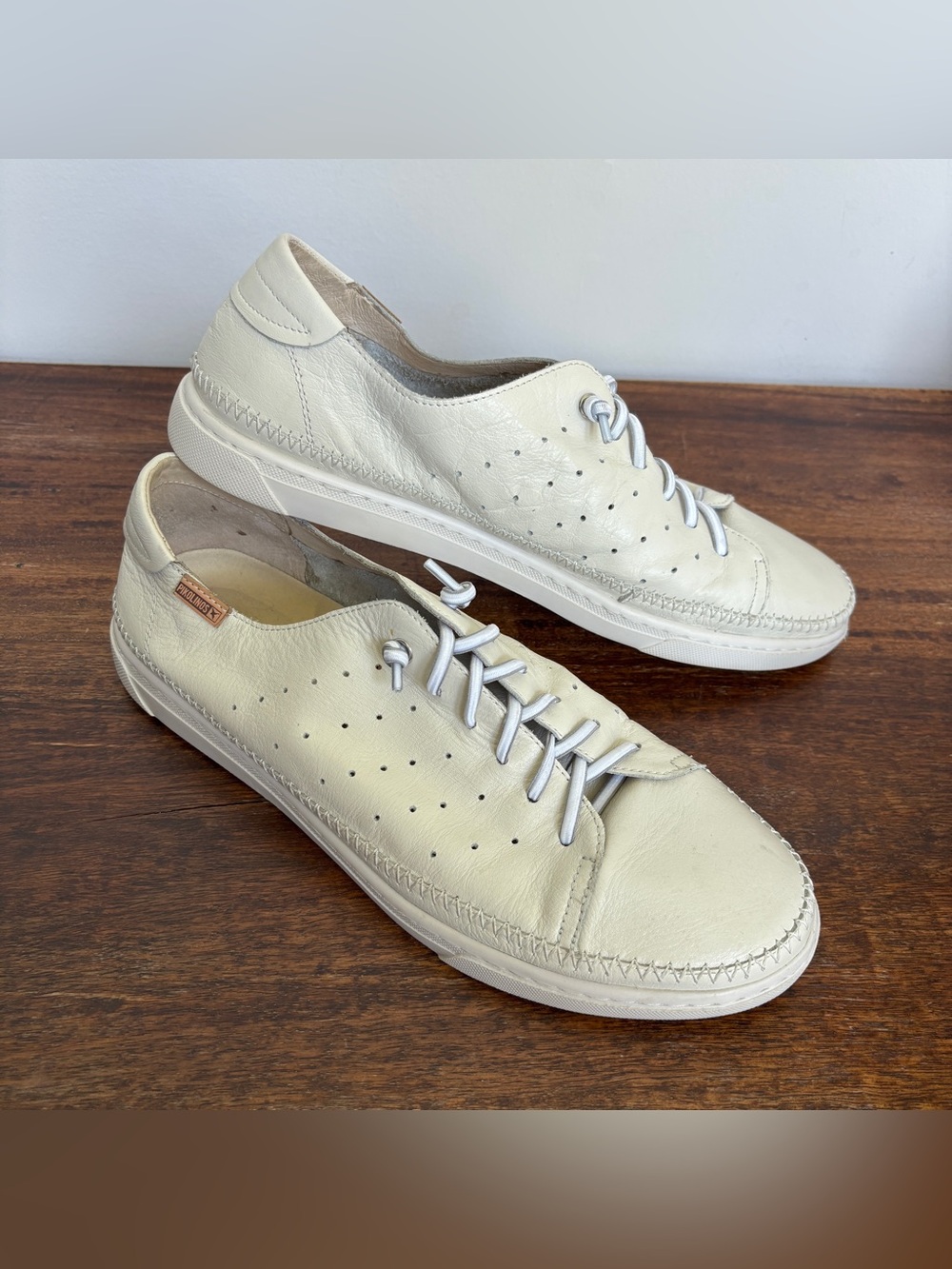 Pikolinos Alicante Men's Leather Casual Sneakers Size 46 US 12.5/13 White